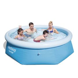 BESTWAY Kit Piscine ronde autoportante OE2,44 , x H0,66m