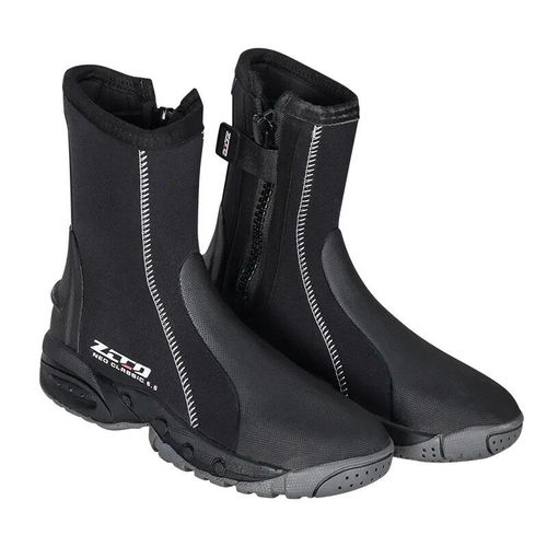 Bottes De Plongée Hautes En Néoprène Pour Hommes,Chaussures De Natation Pour La Plongée En Apnée,Le Surf,Le Kayak,La Voile,Le Menton De Plage,5mm - Type Black-Xl