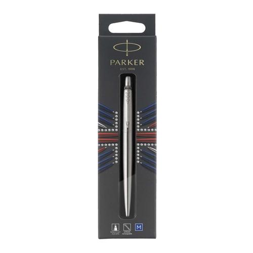 Parker Stylo-Bille Jotter Acier Inoxydable Avec Attributs Chromés