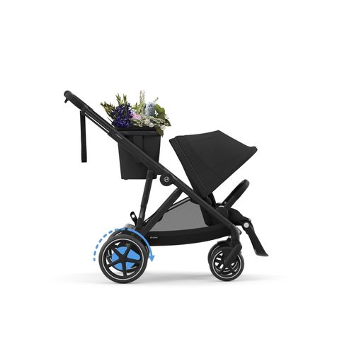 Poussette E-Gazelle S Moon Black Châssis Noir - Cybex Gold
