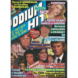 Podium 01/01/1982 Lavilliers, , Vartan, Sheila, J & D Hallyday, Mitchell, France Gall, Dave, Sardou, Detressan, Shake, Dalida, Vilard, Barbelivien, Lenorman, Bachelet, Alex Et Les Lezards, Balavoine