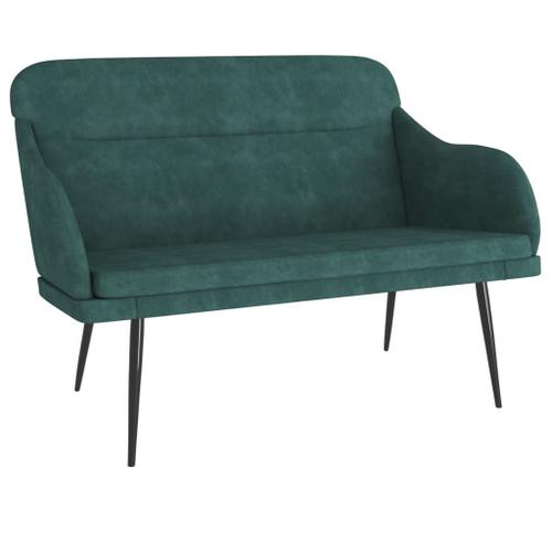 Vidaxl Banc Vert Foncé 110x76x80 Cm Velours