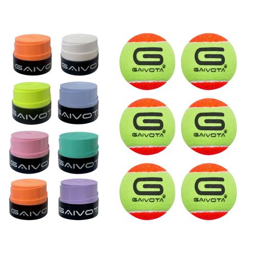 Income Ivota-Raquette De Tennis De Plage Anti-Ald,Accessoires Originaux,Surgrip,Couleurs Aléatoires,Extérieur Professionnel - Type 8overgrip And 6ball