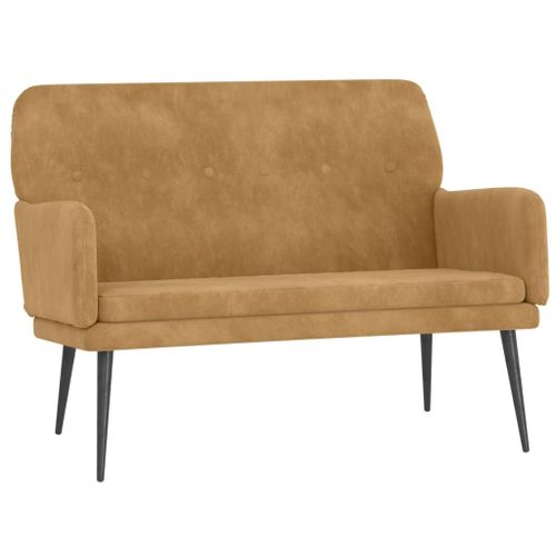 Vidaxl Banc Marron 108x79x79 Cm Velours