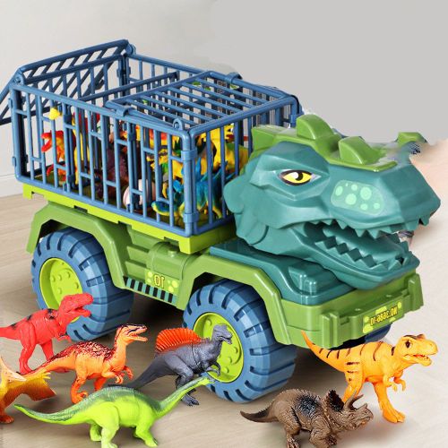 Camion Dinosaures Jouets De Transporteur Avec 15 Petits Dinosaures Cadeaux Pour Enfant 2 3 4 5 6 7ans Garçon Filles