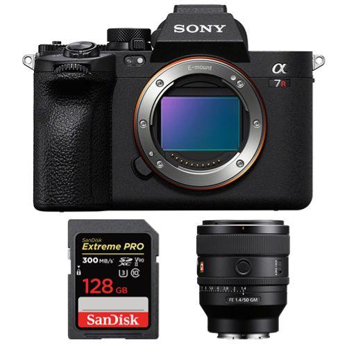 Appareil photo Sony A7R V + FE 50mm f1.4 GM + SanDisk 128 Go Extreme Pro SDXC UHS-II U3 300 Mo/s