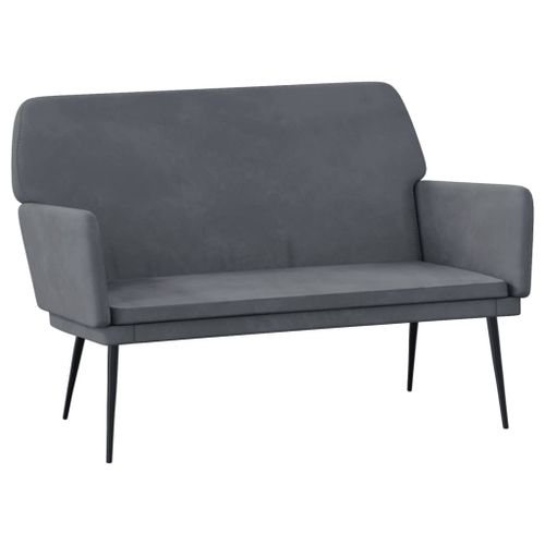 Vidaxl Banc Gris Foncé 108x79x79 Cm Velours