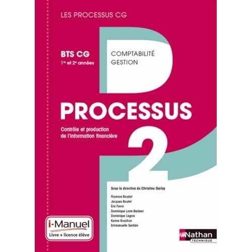 Processus 2 Contrôle Et Production De L'information Financière Bts Cg 1re Et 2e Années