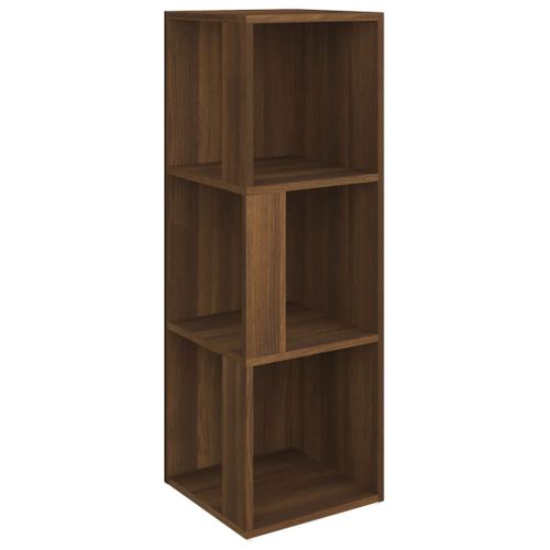 Vidaxl Armoire D'angle Chêne Marron 33x33x100 Cm Bois D'ingénierie