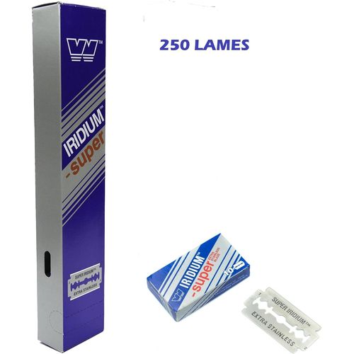 250X Wizamet Super Iridium Lames De Rasoir De Surete Scurit Professionelle Pour Homme  Double Bord De Lame De Rechange Ancien