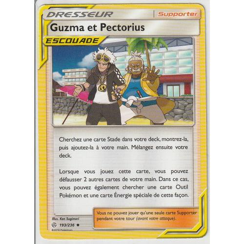 Carte Pokémon - Guzma Et Pectorius - 193/236 - Eclipse Cosmique -