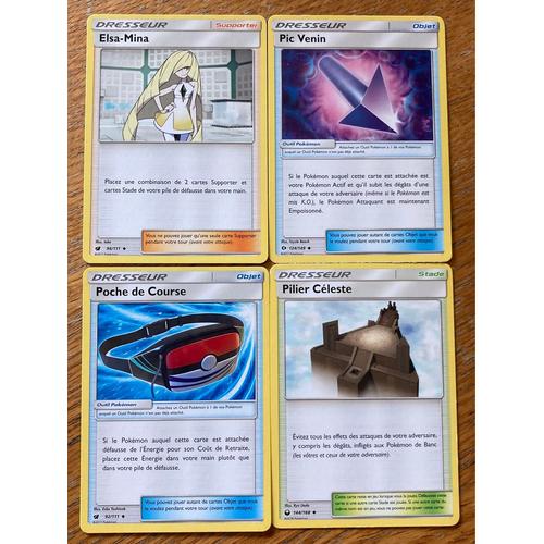 (3007) Elsa-Mina + Pic Venin + Poche De Course + Pilier Céleste (Pokemon) 