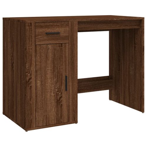 Vidaxl Bureau Chêne Marron 100x49x75 Cm Bois D'ingénierie