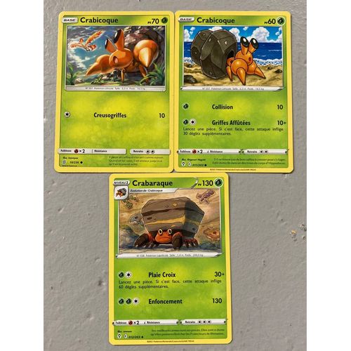 (3350) 2x Crabicoque + Crabaraque (Pokemon)