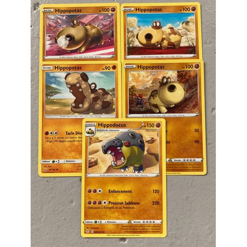 (3239) 4x Hippopotas + Hippodocus (Pokemon) 