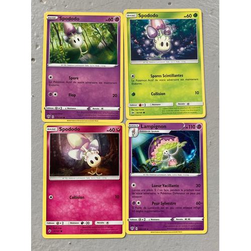 (3309) 3x Spododo + Lampignon (Pokemon)