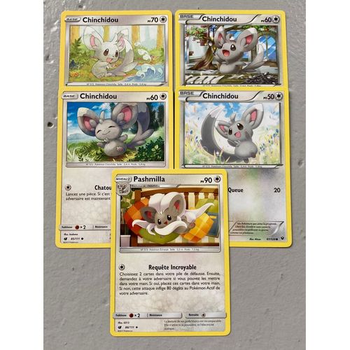 (3344) 4x Chinchidou + Pashmilla (Pokemon)