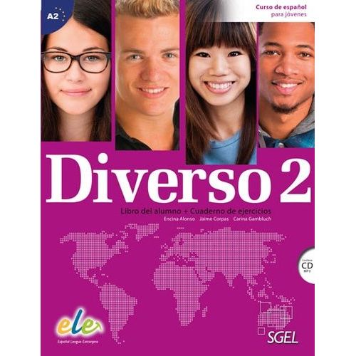 Diverso 2 A2 - Libro Del Alumno, Cuaderno De Ejercicios (1 Cd Audio)