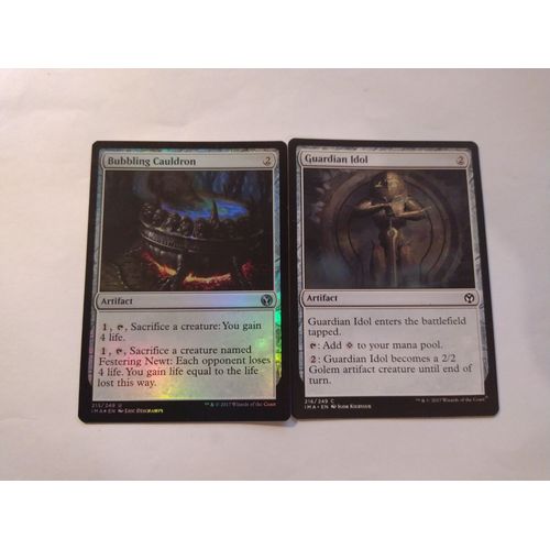 Bubbling Cauldron // Chaudron Bouillonnant (Iconic Masters) + Guardian Idol // Idole Gardienne (Iconic Masters)