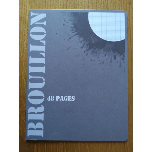 Cahier Brouillon 17 X 22 Cm - 60 Grammes - 48 Pages - Grands Carreaux Seyes