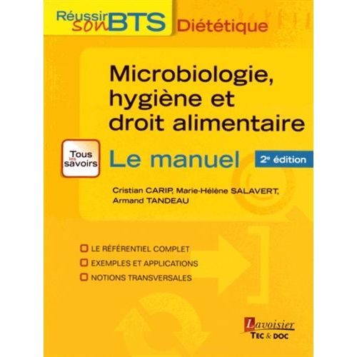 Microbiologie, Hygiène Et Droit Alimentaire