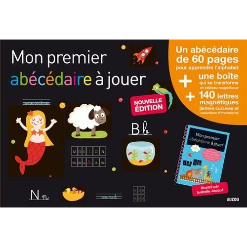 Mon Premier Abécédaire À Jouer - Avec Un Tableau Magnétique Et 140 Lettres Magnétiques