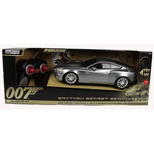 James Bond British Secret Service Aston Martin Vanquish (Meurs Un Autre Jour) Radiocommandé 33 Cm