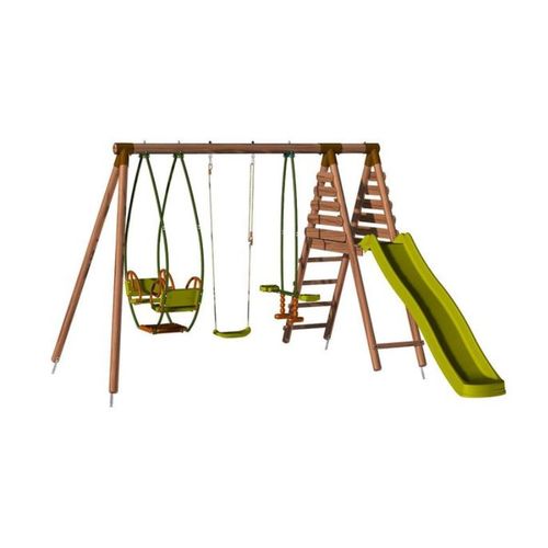 Soulet Aire De Jeux En Bois Avec Toboggan Nigel