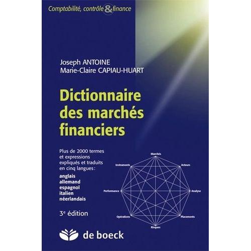 Dictionnaire Des Marchés Financiers - Plus De 2000 Termes Et Expressions Expliqués Et Traduits En Cinq Langues : Anglais, Allemand, Espagnol, Italien, Néerlandais