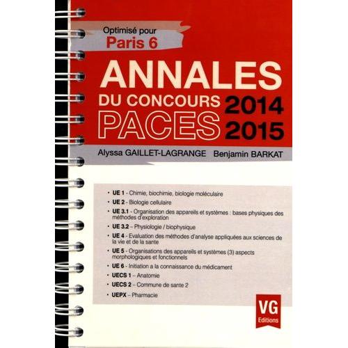 Annales Du Concours Paces 2014-2015 - Optimisé Pour Paris 6