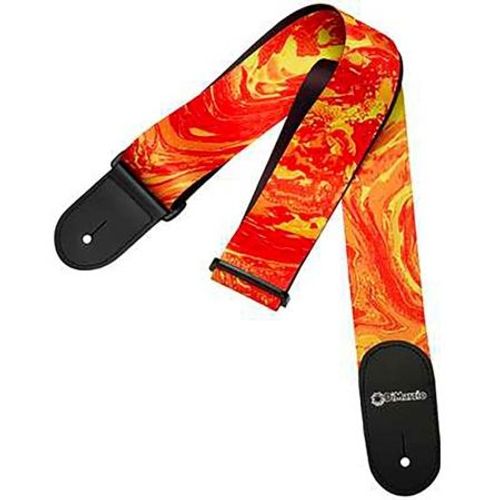 Dimarzio Dd3145 Steve Vai Signature - Nylon Standard - Orange Universe - Sangle Guitare