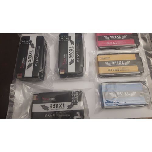 Lot des Cartouches d'encre noir et couleurs