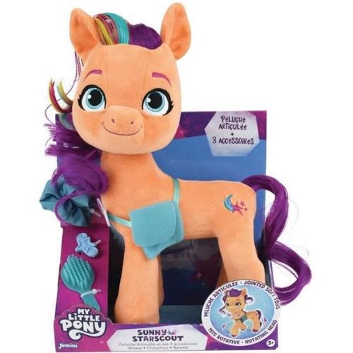 Jemini My Little Pony Peluche Sunny Articulee +/- 30 Cm Avec 3 Accessoires