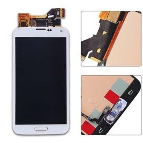 Écran Complet Lcd Vitre Tactile Pré-Monté Pour Samsung Galaxy S5 I9600 Sm-G900f Blanc