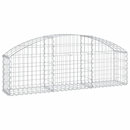 Vidaxl Panier De Gabions Arqué 150x30x40/60 Cm Fer Galvanisé