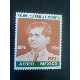 Timbre Mexique Y T Pa 371 100e Anniversaire De La Naissance De Felipe Carrillo Puerto 1974 ( 040507 )