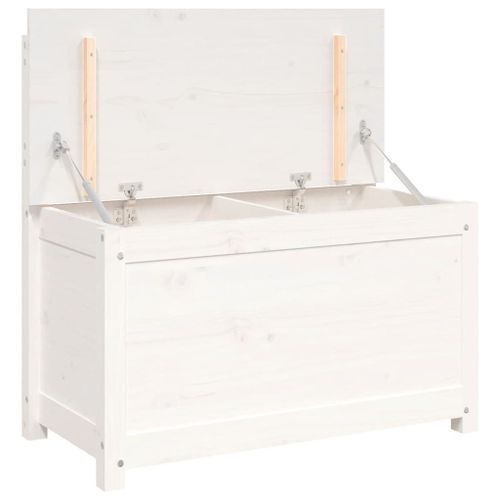 Vidaxl Banc Blanc 80x41x77 Cm Bois De Pin Massif