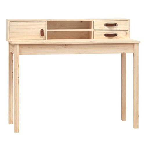 Vidaxl Bureau 110x50x93 Cm Bois Massif De Pin