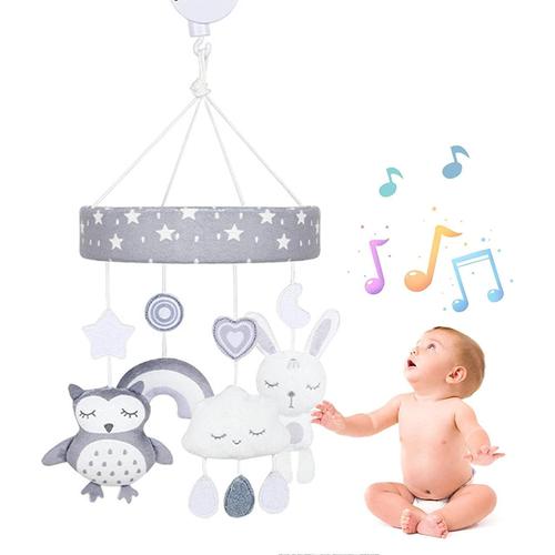 Mobile de lit bébé - Mobile musical pour filles et garçons