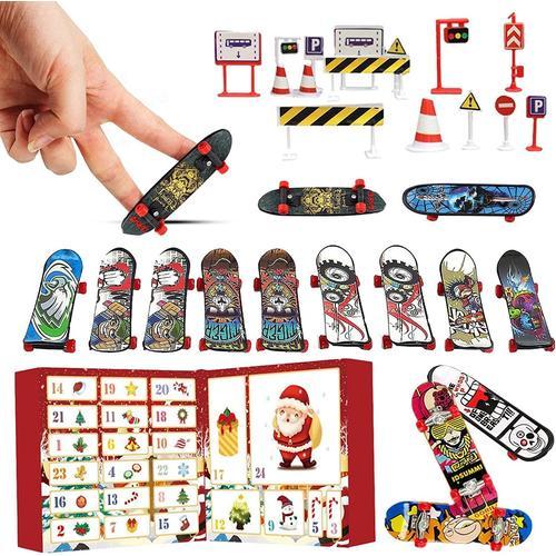Mini Skateboard Doigt, Calendrier De L'avent 2022, Mini Finger Skateboard  Mini Planche À roulettes, Mini Skate Doigt Cadeau De Noël, Jouets De Sport  Cadeau pour Enfants, Mini Fingerboard