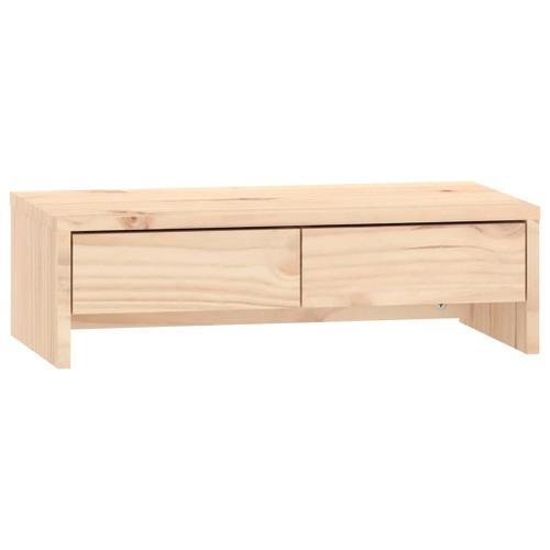 vidaXL Support pour moniteur 50x27x15 cm Bois de pin solide