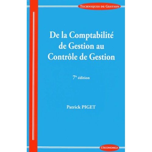 De La Comptabilité De Gestion Au Contrôle De Gestion