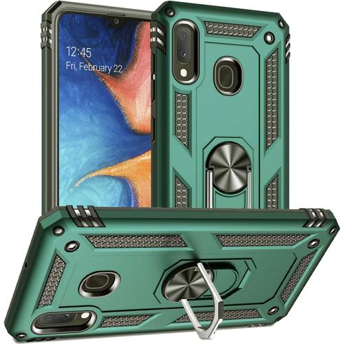 Coque Galaxy A20e,Housse Antichoc Armure Protection Housse Coque Etui Avec Support Cover Case Pour Samsung Galaxy A20e (Vert)