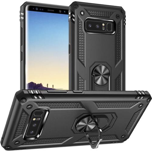 Coque Galaxy Note 8,Housse Antichoc Armure Protection Housse Coque Etui Avec Support Cover Case Pour Samsung Galaxy Note 8 (Noir)