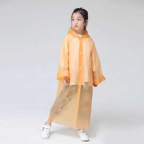 Imperméable Oligo Transparent Pour Enfants,Imperméable Épais,Réutilisable,Randonnée En Plein Air,Haute Qualité,Mode