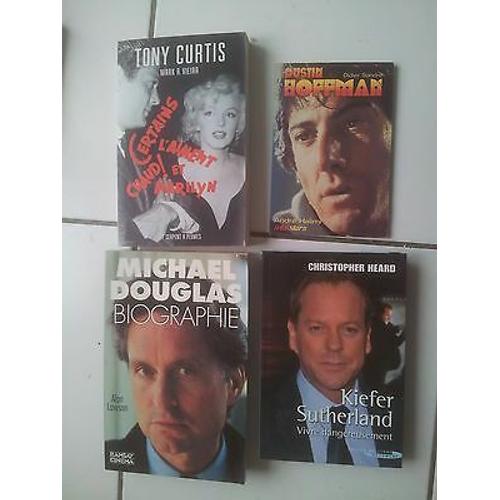 Lot 4 Biographies D' Acteurs Michael Douglas K Sutherland D Hoffman