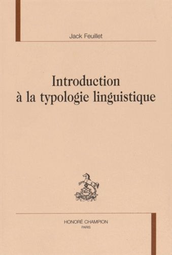 Introduction À La Typologie Linguistique