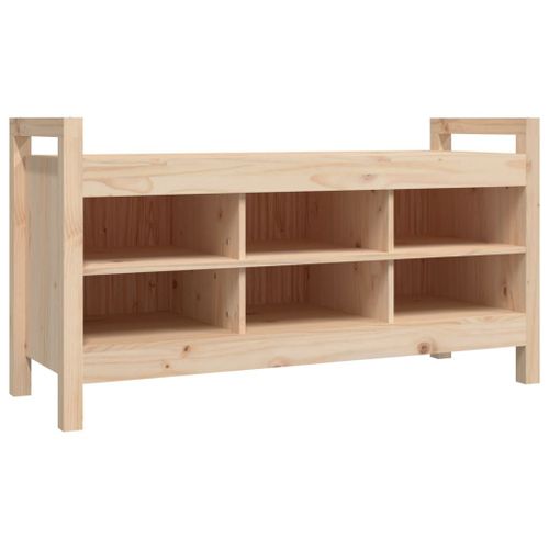 Vidaxl Banc D'entrée 110x40x60 Cm Bois De Pin Massif