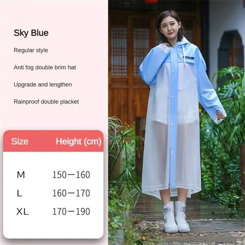 Poncho Anti-Imperméable Observateur Et Transparent Pour Adulte,Équipement De Pluie Résistant Aux Intempéries,De Haute Qualité,Noir