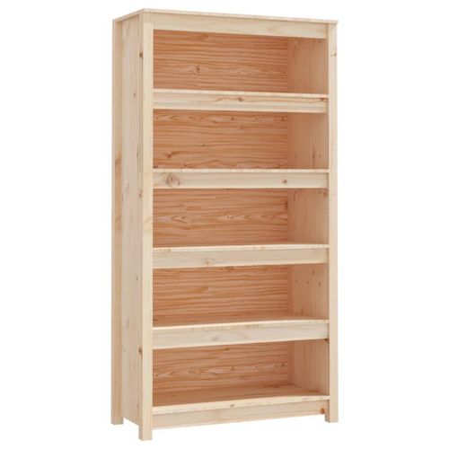 Vidaxl Bibliothèque 80x35x154 Cm Bois De Pin Massif